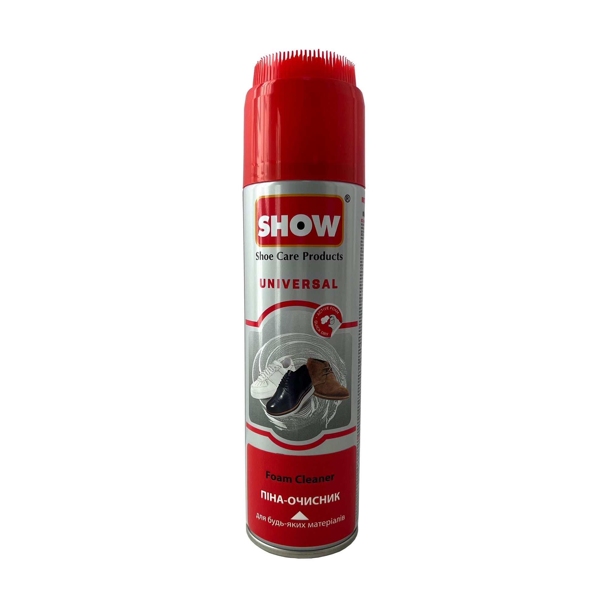 Піна-очисник для всіх типів шкіри та текстилю SHOW Premium Shoe Cleaner, 250 мл